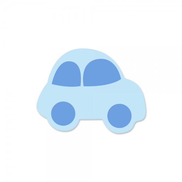 SALE Motivperle Auto horizontal babyblau/skyblau