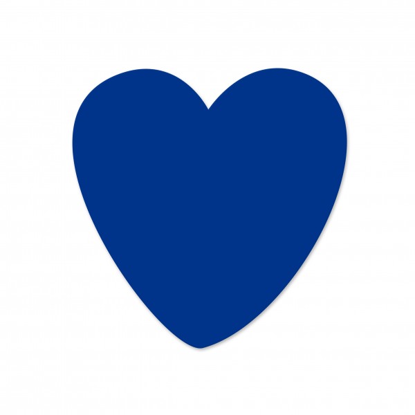 SALE Motivperle Herz horizontal dunkelblau