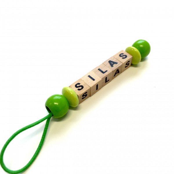 Namensanhänger mit Wunschname (Modell Silas)