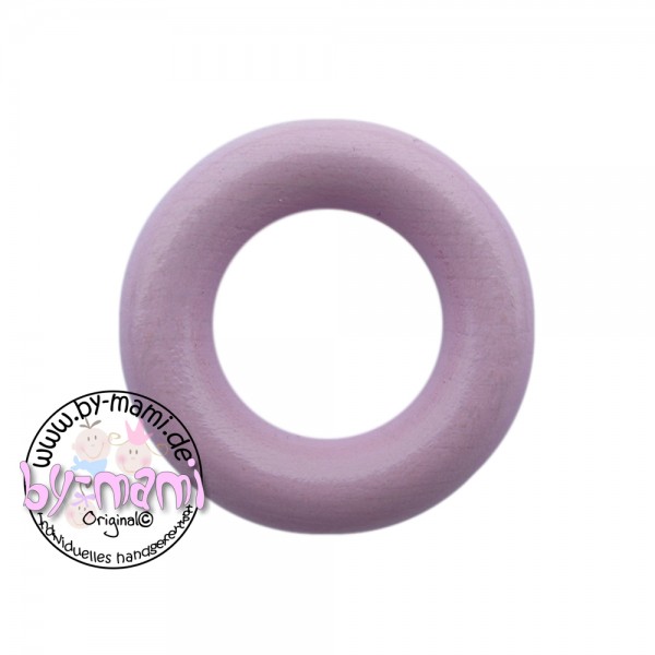 Holzring 36 mm ohne Bohrung babyrosa