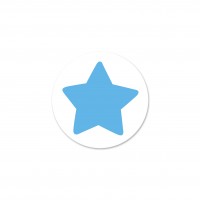 SALE Motivperle Sternchen-Scheibe horizontal schnee/skyblau SALE Motivperle Sternchen-Scheibe horizontal schnee/skyblau