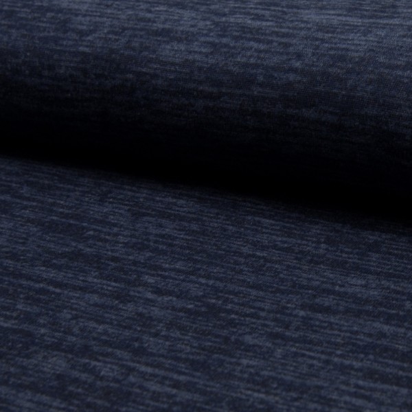 melierter Strickjersey navy