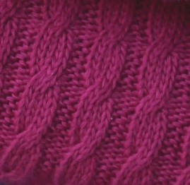 Pattern Love - Knitty Plait magenta by Albstoffe und Hamburger Liebe