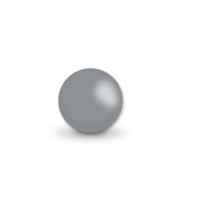 Uniperlen 10 mm mittelgrau