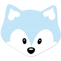 SALE Motivperle Maxi-Fuchs vertikal babyblau SALE Motivperle Maxi-Fuchs vertikal babyblau