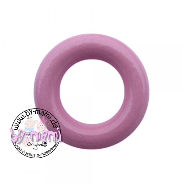 SALE Holzring 36 mm ohne Bohrung hellrosa