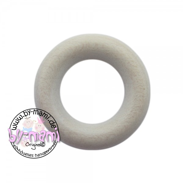 Holzring 36 mm ohne Bohrung weiß