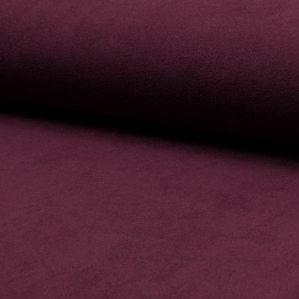 Wildlederjerseyimitat deluxe aubergine