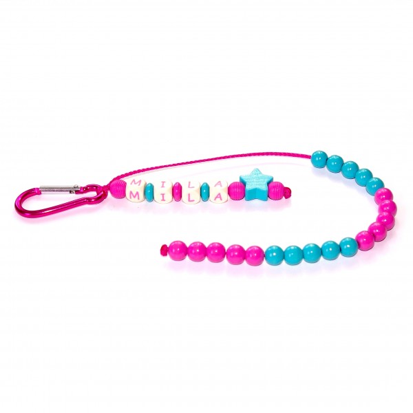 Rechenkette mit Wunschname (Modell Mila)