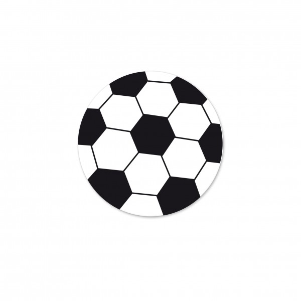 Angebot Motivperle Fussball horizontal weiß/schwarz