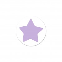 SALE Motivperle Sternchen-Scheibe horizontal schnee/helllila SALE Motivperle Sternchen-Scheibe horizontal schnee/helllila