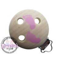SALE Motivclip I Füsschen hellnatur/babyrosa SALE Motivclip I Füsschen hellnatur/babyrosa