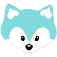 SALE Motivperle Maxi-Fuchs vertikal helltürkis SALE Motivperle Maxi-Fuchs vertikal helltürkis