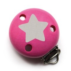 SALE Motivclip II Stern candy/silber