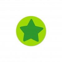 SALE Motivperle Sternchen-Scheibe horizontal gelbgrün/hellgrün SALE Motivperle Sternchen-Scheibe horizontal gelbgrün/hellgrün