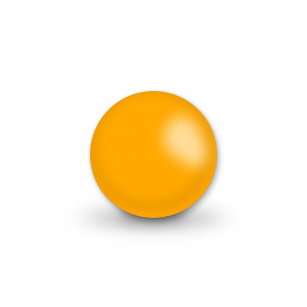 Ausverkauf Uniperlen 12 mm mittelorange