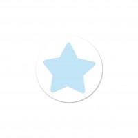 SALE Motivperle Sternchen-Scheibe horizontal schnee/aqua SALE Motivperle Sternchen-Scheibe horizontal schnee/aqua