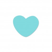 SALE Motivperle Miniherzen horizontal helltürkis SALE Motivperle Miniherzen horizontal helltürkis