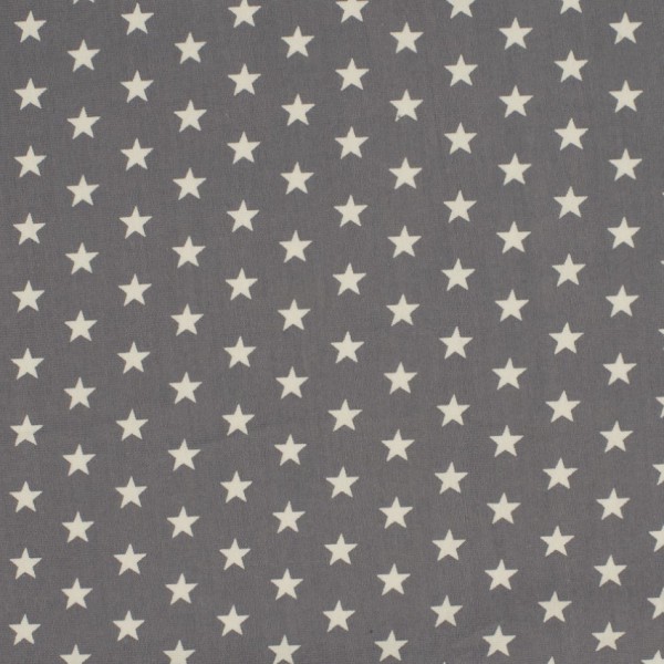 Jersey Sterne grau/weiß