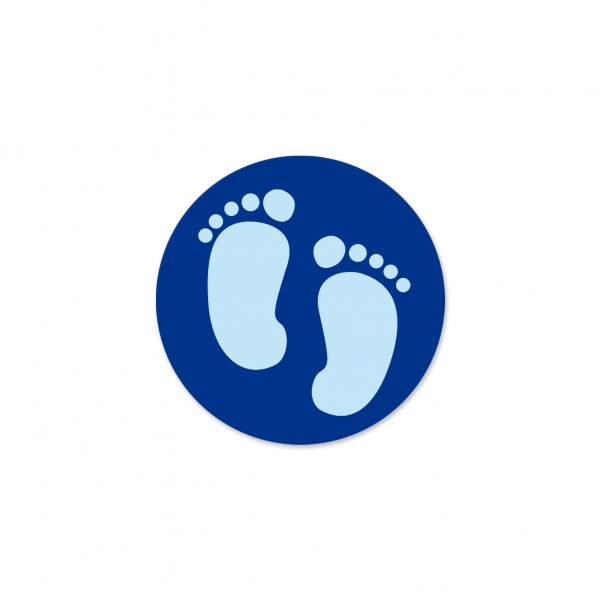 Sale Motivperle Füsschen horizontal dunkelblau/babyblau