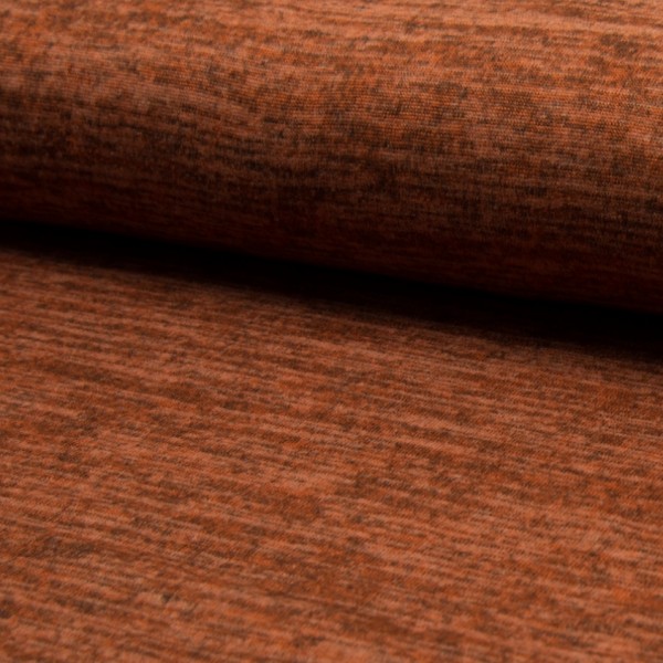 melierter Strickjersey terracotta