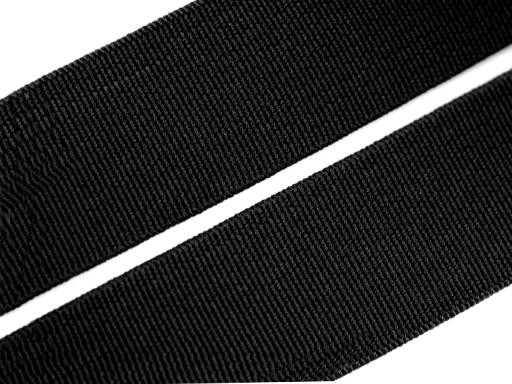 Gummiband glatt Breite 20 mm gewebt schwarz