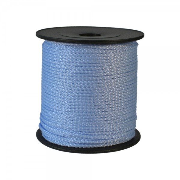 100 m Schnurrolle, 1,5 mm Durchmesser, pastellblau