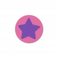 SALE Motivperle Sternchen-Scheibe horizontal candy/pflaume SALE Motivperle Sternchen-Scheibe horizontal candy/pflaume