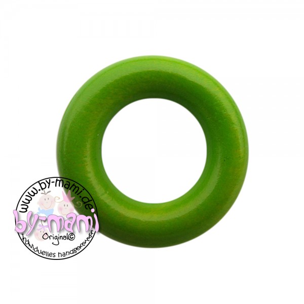SALE Holzring 36 mm ohne Bohrung apfelgrün