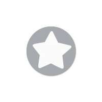 SALE Motivperle Sternchen-Scheibe horizontal kieselgrau/schnee SALE Motivperle Sternchen-Scheibe horizontal kieselgrau/schnee