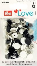 Prym Love Druckknöpfe &#039;Color Snaps&#039; grau/marine/weiß