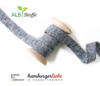 Hamburger Liebe Melange Hoodie Flachkordel carbon/hellgrau melange Hamburger Liebe Melange Hoodie Flachkordel carbon/hellgrau melange