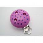 SALE Motivclip I Tupfen pink/lila