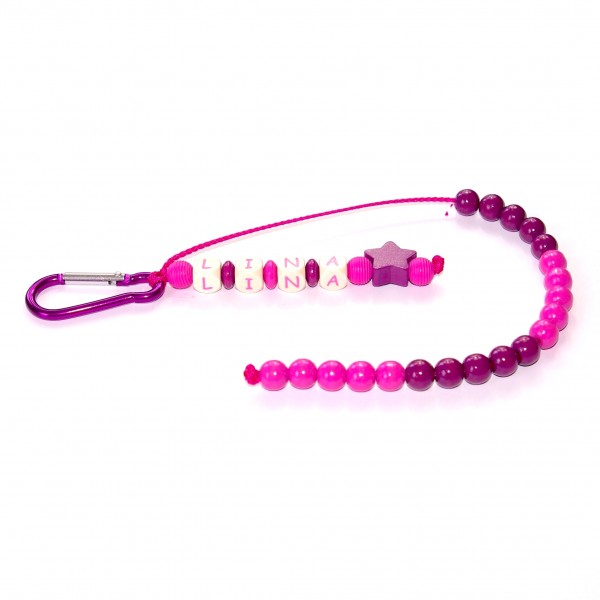 Rechenkette mit Wunschname (Modell Lina)