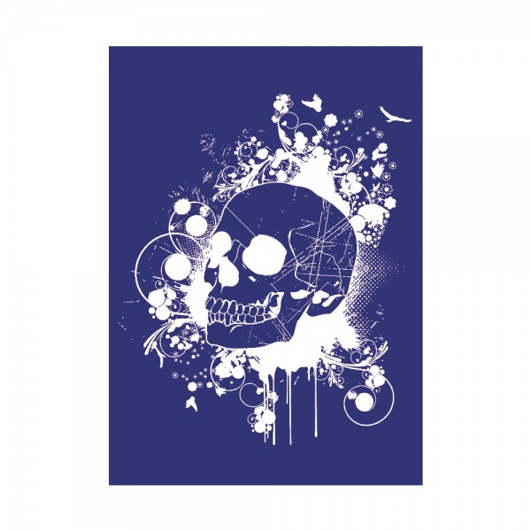 Schablone A4, Skull