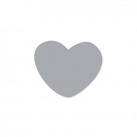 SALE Motivperle Miniherzchen vertikal hellgrau SALE Motivperle Miniherzchen vertikal hellgrau