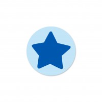 SALE Motivperle Sternchen-Scheibe horizontal aqua/lichtblau SALE Motivperle Sternchen-Scheibe horizontal aqua/lichtblau