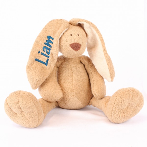 Hase mit Wunschname petrol (Modell Liam)
