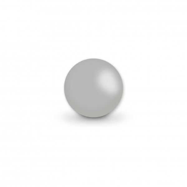 Uniperlen 10 mm kieselgrau