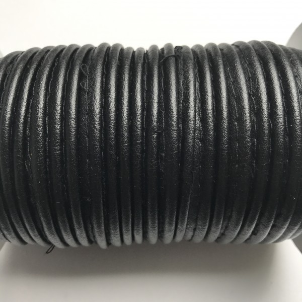 Paspelband Lederimitat schwarz