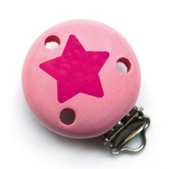 SALE Motivclip II Stern hellrosa/magenta