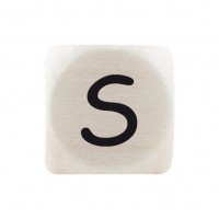 Premiumbuchstabe 10 mm schwarz S Premiumbuchstabe 10 mm schwarz S