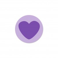 SALE Motivperle Herzchen-Scheibe horizontal helllila/mittellila SALE Motivperle Herzchen-Scheibe horizontal helllila/mittellila