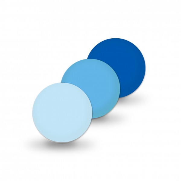 Uniperlen 10 mm blau-mix (ca.25 Stück)