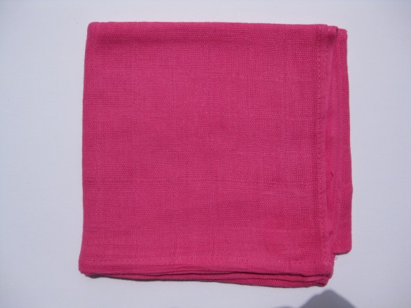 Mulltuch, ca. 70 cm x 70 cm, pink ohne Namen