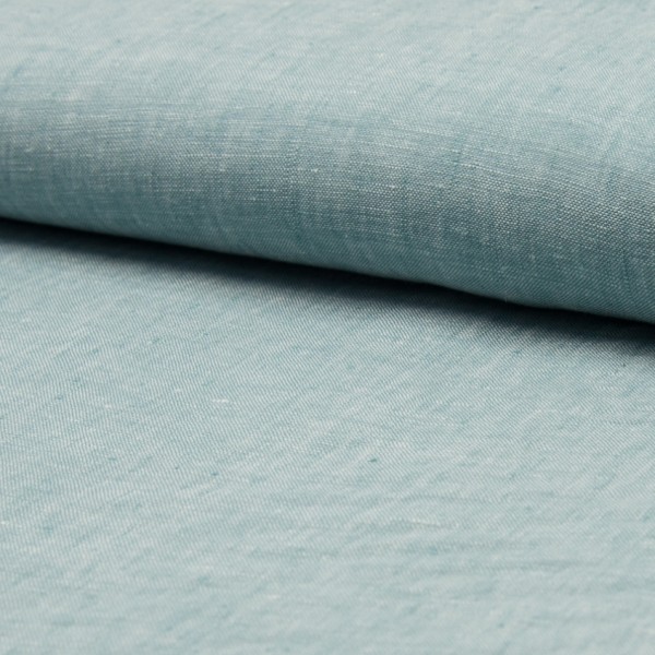 100% Leinen meliert mint