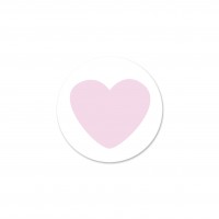 SALE Motivperle Herzchen-Scheibe horizontal schnee/pastellrosa SALE Motivperle Herzchen-Scheibe horizontal schnee/pastellrosa