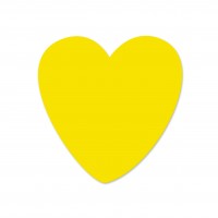 SALE Motivperle Herzchen vertikal gelb SALE Motivperle Herzchen vertikal gelb