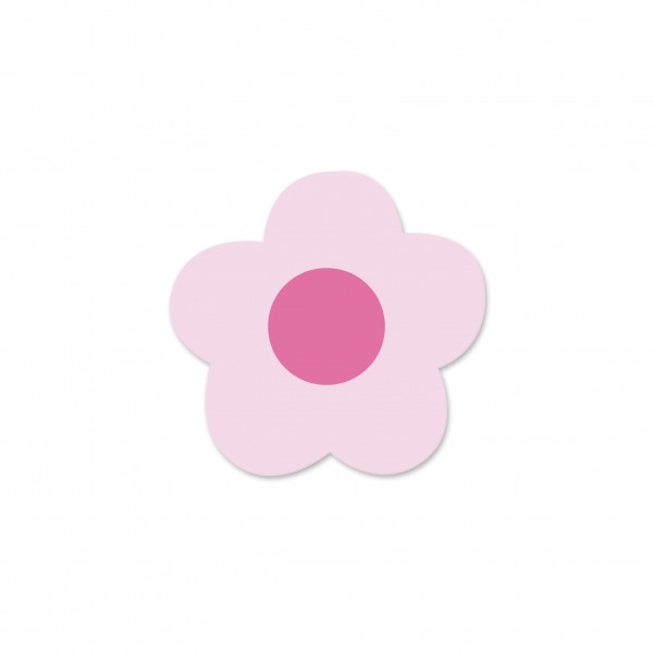 SALE Motivperle Mini-Blume horizontal babyrosa/pink