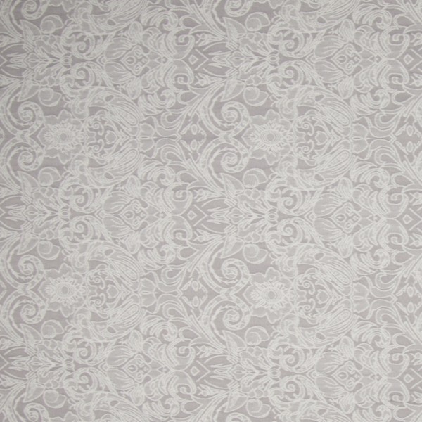 Reststück 85cm Bengaline Jacquard-Stretch ecru/taupe